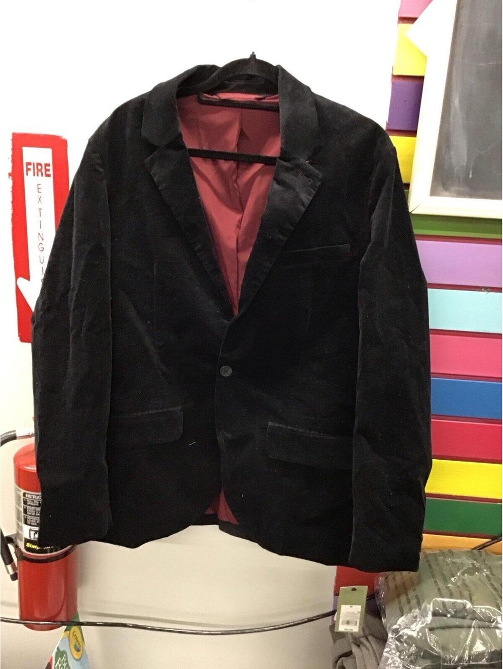 Goodfellow & co men’s velvet black blazer 2 button new medium from target